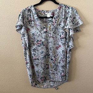 H&M floral top size 4